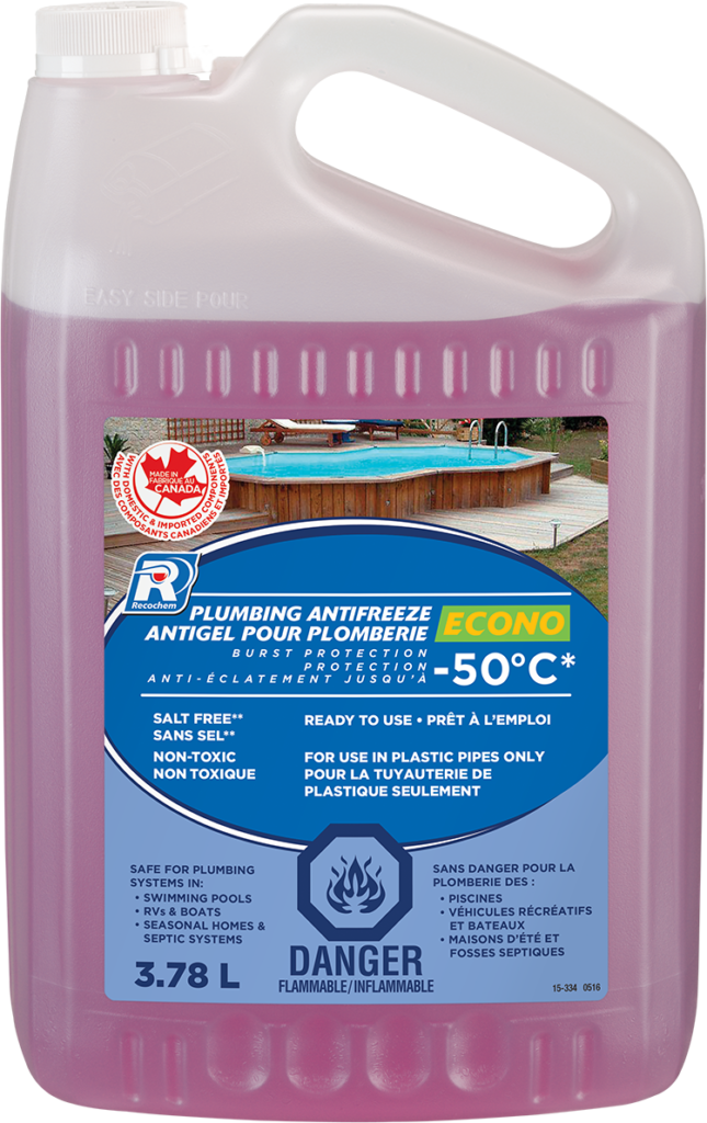 Antigel pour ligne de plomberie de piscine Econo (3,78 L)