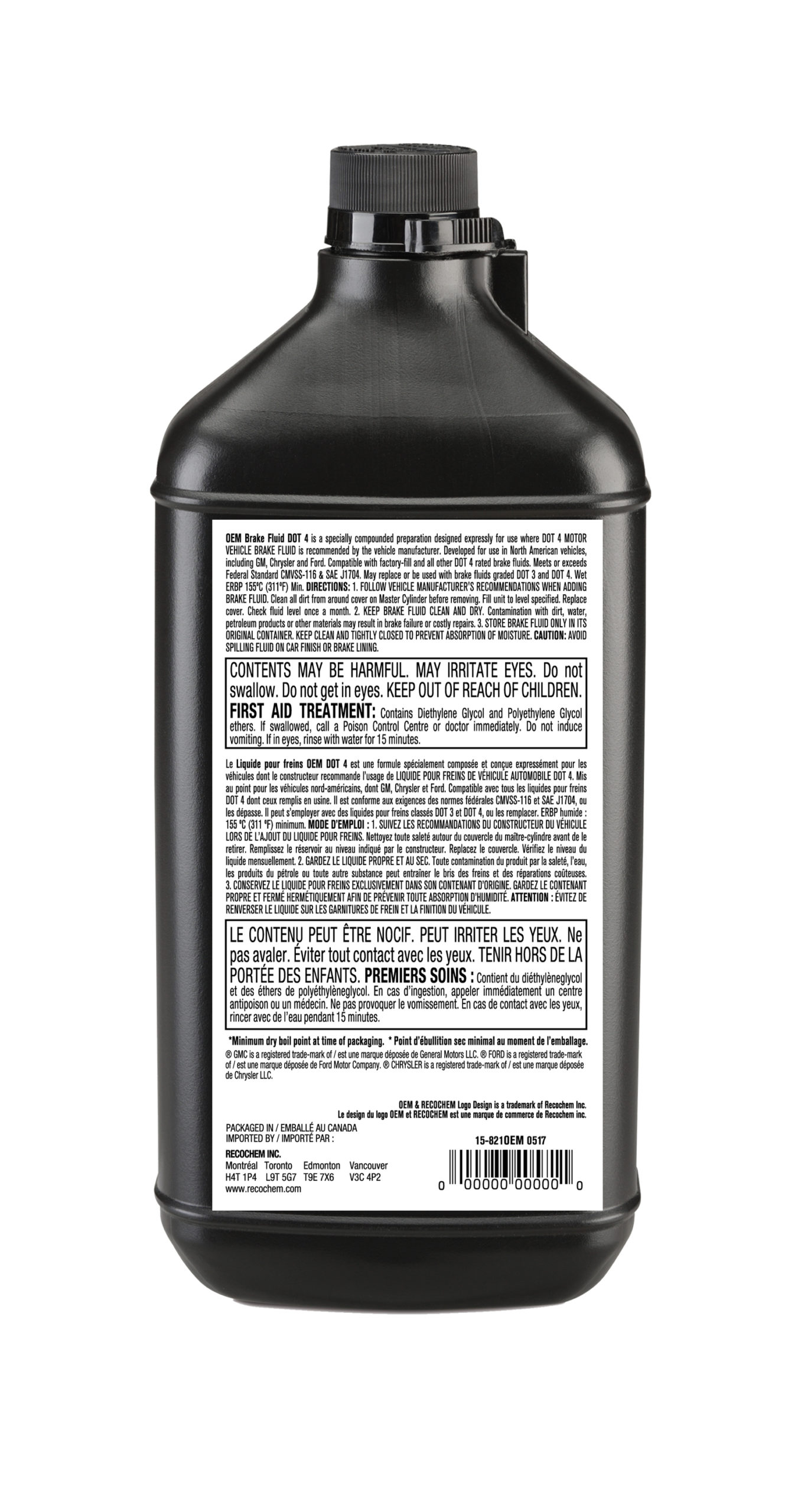 OEM Brake Fluid DOT 4 - Recochem