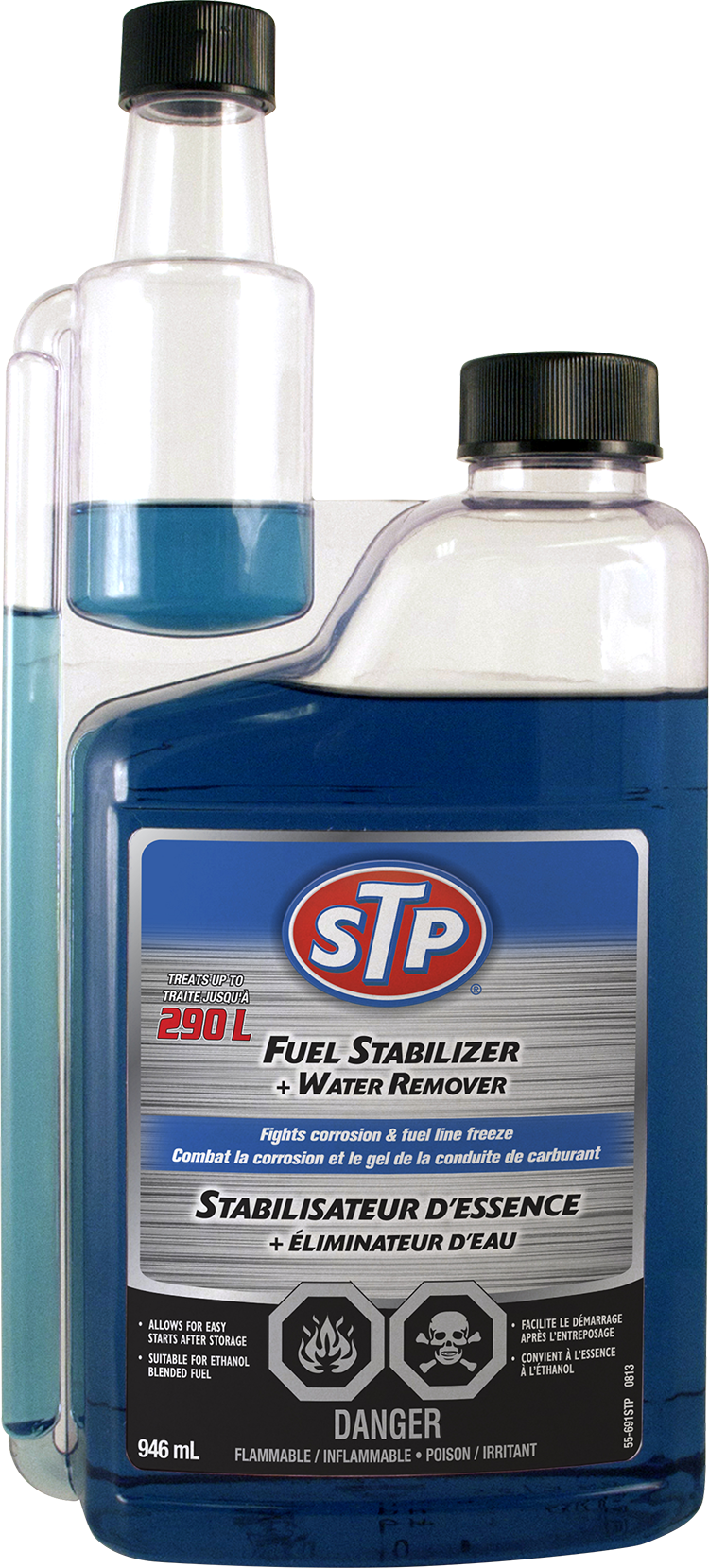 Stabilisateur de carburant STP® + décapant d'eau - Recochem