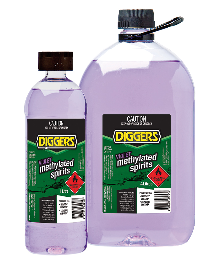 Diggers Methylated Spirits (Violet) Recochem