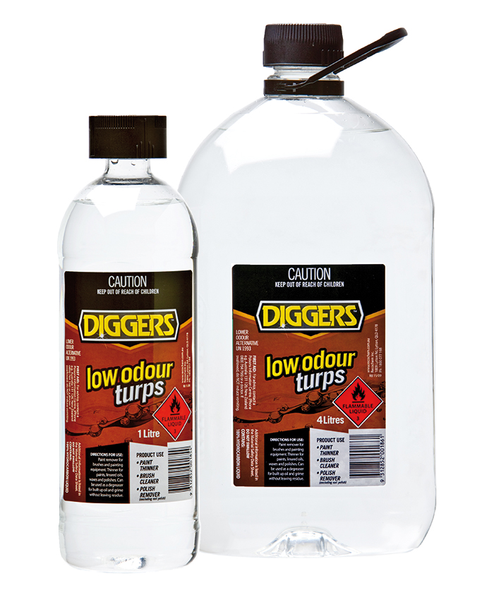Diggers Mineral Turpentine (Low Odour) Recochem